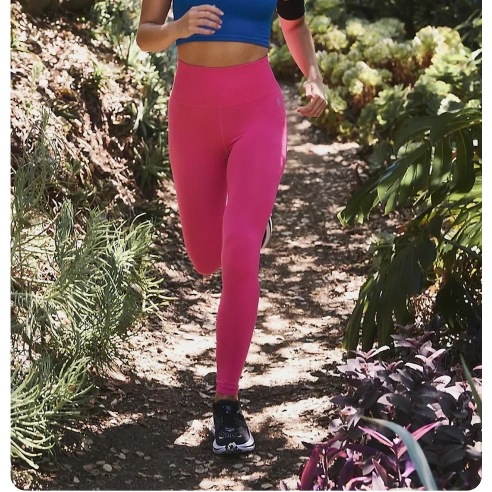 Free People Good Karma Leggings High-Rise 7/8 Electric Peony